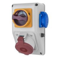 Rozdzielnica n/t R-BOX KOMPAKT 143x210x126mm, 1x32A/5P 1x250V wył 0/1, IP44, biała | B.325/1/01 Pawbol