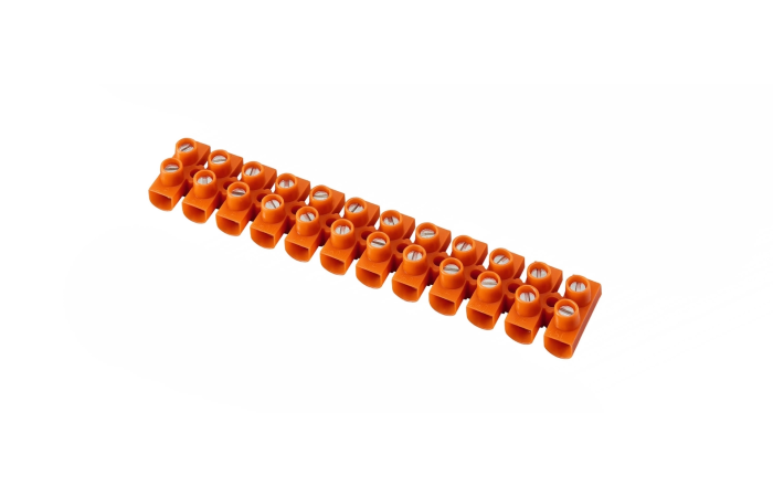 Listwa zaciskowa gwintowa termoplast. 4 mm2, 12 torów LTF12-4.0 pomarańczowa | 21310108 Simet