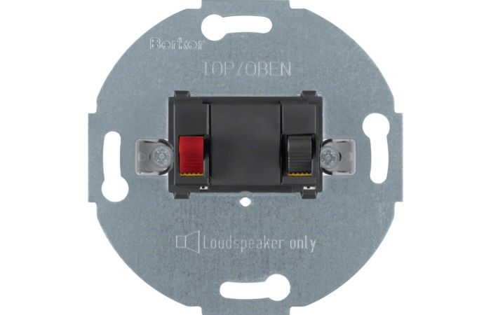 Mechanizm gniazda głośnikowego stereofonicznego 1-kr, antracyt, One.platform | 457205 Hager
