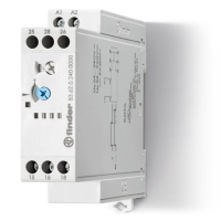 Przekaźnik czasowy modułowy serii 83: 2P 8A 24…240 V AC/DC IP20 | 83.62.0.240.0000 Finder