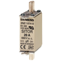 Wkładka topikowa SITOR, z zestykami nożowymi, NH000, In: 35 A, gS, Un AC: 690 V | 3NE1803-0 Siemens