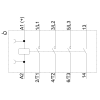 Stycznik sprzęgający, AC-3, 7 A/3 kW/400V, 3-biegunowy, DC 24V, 1NO, przyłącze śrubowe | 3RT2015-1HB41 Siemens