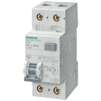 Wyłącznik różnicowo-nadprądowy komb. RCBO 6kA, 1P+N, typ AC, 300 mA, char. C, In: 16 A, Un AC: 230V | 5SU1656-1KK16 Siemens