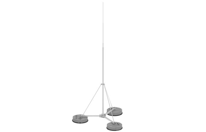 Maszt odgrom.na trójnogu H=5000mm, Vmax=125km/h TYP AN-502B/ALS/3X1P | H926237 An-kom