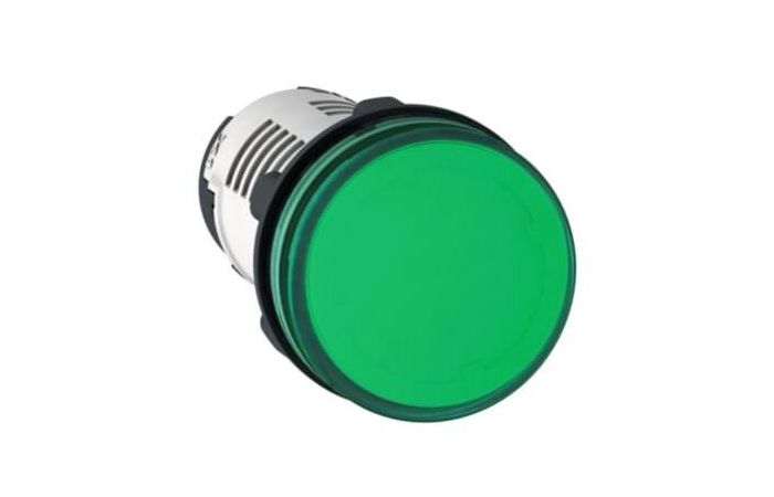 Wskaźnik świetlny Fi-22mm zielony zintegrowany LED 24V zaciski śrubowy, Harmony XB7 | XB7EV03BP Schneider Electric