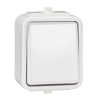 Łącznik jednobiegunowy hermetyczny IP44 10A biały WNt-100C, Cedar Plus | WNT100C01 Schneider Electric