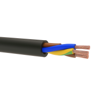 Przewód mieszkaniowy H03VV-F (OMY) 3x0,5 żo 300/300V czarny KRĄŻEK | 5907702816814 EK Elektrokabel