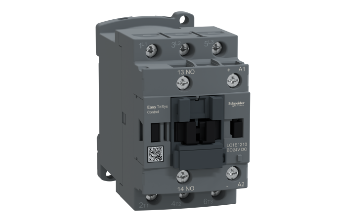 Stycznik mocy TeSys Easy 12A 3P 5,5kW 24V DC 1NO AC-3 | LC1E1210BD Schneider Electric