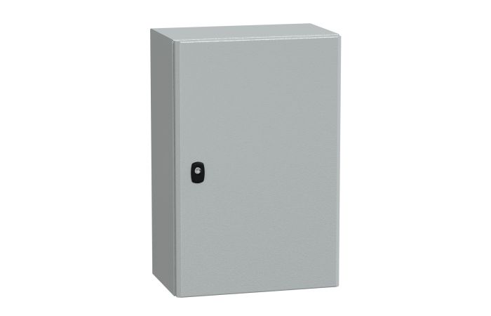 Obudowa wisząca Spacial S3D drzwi gładkie b/pł. mont 600x400x250 (WxSxG) IP66 IK10 RAL7035, Special