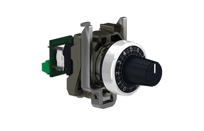 Potencjometr Fi-22mm opór 1kOhm tryb liniowe styki śrubowo-zaciskowe | XB4BD912R1K Schneider Electric
