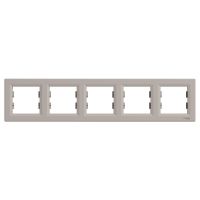 Ramka 5-krotna pozioma, brąz | EPH5800569 Schneider Electric
