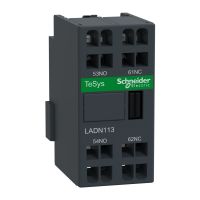 Blok styków pomocniczych wyprzedzających LC1 1NO 1NC zaciski sprężynowe, Tesys | LADN113 Schneider Electric