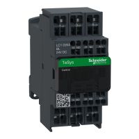 Stycznik mocy TeSys D 25A 3P 11KW 24V DC 1NO 1NC AC-3 zaciski sprężynowe | LC1D253BL Schneider Electric