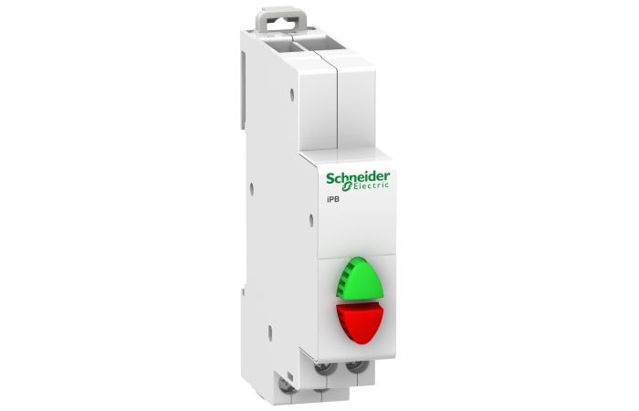 Przycisk podwójny (z samopowrotem) iPB-20-11-2-G/R 20A 1NO/1NC szary/czerwony, Acti 9 | A9E18034 Schneider Electric