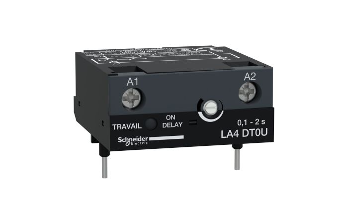 Moduł opóźniający załączanie stycznika, elektryczny LC1/LP1 0,1/2s, TeSys K, D | LA4DT0U Schneider Electric