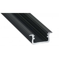 Profil B wpuszczany 2m czarny anodowany AL-PROFIL B 9,3x21mm | 10-0022-20 LED Labs