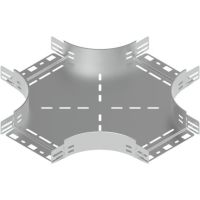 Czwórnik korytka CZKPFJ100H60, gr. blachy 1,0mm | 162826 Baks