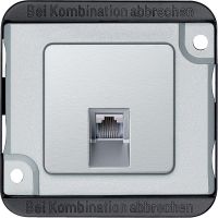 Wkładka złącza telefonicznego RJ45, aluminiowa, antywandalowa | MTN470660 Schneider Electric