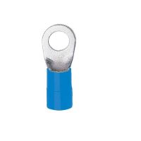 Końcówka oczkowa Cu izolowana KOE 10-16, przekrój: 16mm2, otwór pod śrubę M10 | KOE_10-16/100 Erko