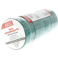 Taśma izolacyjna T PVC 19X20, zielona | TPVC_19-20-ZIELONA/1 Erko