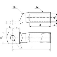 Końcówka Al-Cu szczelna ACK 16-625/1 | ACK_16-625/1 Erko