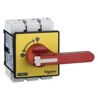 Rozłącznik VCF 125A 3P 690V uchwyt czerwony do blokowania | VCF5 Schneider Electric