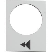 Tabliczka opisowa biała prostokątna 30x40mm podnoszenie szybko-wolno | ZB2BY4903 Schneider Electric