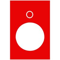 Tabliczka opisowa czerwona prostokątna 30x40mm O | ZB2BY2931 Schneider Electric