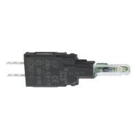 Korpus przycisku z elementem świetlnym biały 12-24V LED standardowy Faston Harmony XB6 | ZB6EB1B Schneider Electric