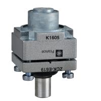 Głowica łącznika krańcowego OsiSense XC trzpień metalowy w osłonie ochronnej | ZCKE619 Telemecanique Sensors