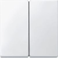 Klawisz podwójny, Merten, System M, biały polarny (mat) | 433519 Schneider Electric