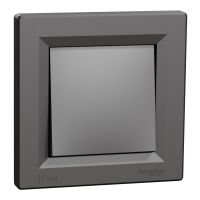 Łącznik schodowy IP44 z ramką, antracyt Asfora | EPH0400471 Schneider Electric