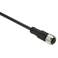 Konektor wstępnie okablowany M12 żeński przewód 2 m IP67 | XGSZ09L2 Telemecanique Sensors