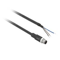 Konektor wstępnie okablowany XZ prosty męski M8 3 piny przewód PUR 0.5m | XZCP2737L05 Telemecanique Sensors