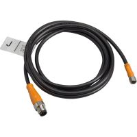 Kabel łączący OsiSense XZ proste męskie M12 4 piny kolankowe żeńskie M8 4 piny PVC 2m | XZCRA150941J2 Telemecanique Sensors