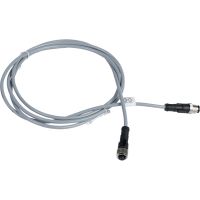 Kabel łączący OsiSense XZ proste męskie M12 4 piny kolankowe żeńskie M12 4 piny PVC 2m | XZCRV1511041C2 Telemecanique Sensors