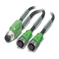 Kabel czujnika/urządzenia wykonawczego SAC-3P-M12Y/2X0,6-PUR/M12FS B | 1668962 Phoenix Contact