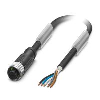 Kabel czujnika/urządzenia wykonawczego SAC-5P- 5,0-PUR/M12FS SH, 5-pinowy, czarno-szary (5m) | 1682951 Phoenix Contact