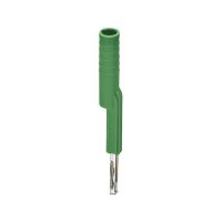 Adapter pomiarowy 4mm do złączek w podziałce 5,2mm i 6,2mm, zielony | 3035978 Phoenix Contact