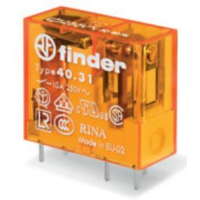 Przekaźnik miniaturowy serii 40: 1 P 10 A 24 V AC | 40.31.8.024.0000 Finder