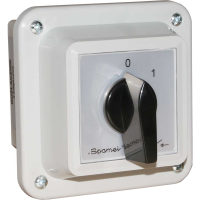 Łącznik krzywkowy 16A, rozłącznik 0-1, 3-biegunowy, w obudowie OB1 | ŁK16R-2.8211\OB1 Spamel