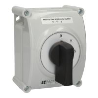 Łącznik krzywkowy 25A, rozłącznik 0-1, 3-biegunowy, w obudowie OB2 | ŁK25R-2.8211\OB2 Spamel