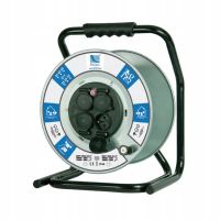 Rozgałęźnik na bębnie metalowym Fi 300, 4xGZ16A, 230V AC, z termikiem, IP44, szary | B.1120-R Pawbol