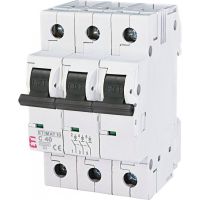 Wyłącznik nadprądowy 3P C 40A 10kA AC ETIMAT10 | 002135720 Eti