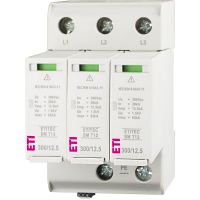 Ogranicznik przepięć, kombinowany , TN-C, ETITEC SM T12 300/12,5 3+0 RC, typ T1+T2 (B+C) | 002440545 Eti