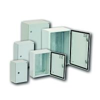 Obudowa metalowa 400x400x150 (WxSxG), IP65 z płytą ETIBOX GT 40-40-15 | 001102108 Eti