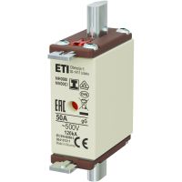 Wkładka bezpiecznikowa (topikowa) NH000/I 50A gG 500V zwłoczna / Zaczepy izolowane | 004191211 Eti