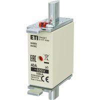 Wkładka bezpiecznikowa (topikowa) NH000 40A gG 690V zwłoczna | 004181310 Eti