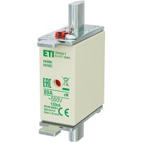 Wkładka bezpiecznikowa (topikowa) NH000 80A aM 500V silnikowa | 004181413 Eti