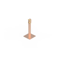 Uchwyt dachowy z płytką/skręcany, 15.1/S CU | 91500203 Elko-Bis